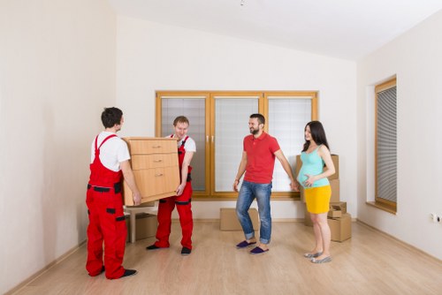 Visitor complying with storage site safety rules